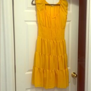 Yellow Eva Mendes Dress